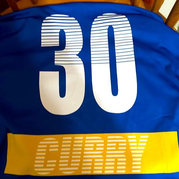 NWT NBA Golden State Warriors #30 Curry Men Blue Jersey Shirt.. Size XL - Picture 6 of 7